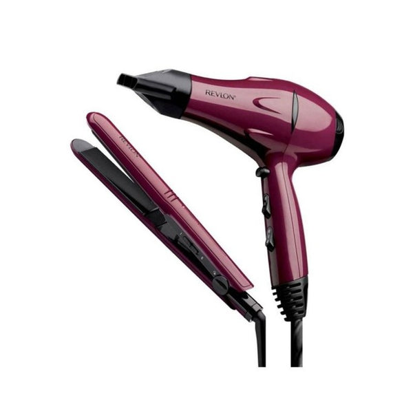 Combo Secador + Alisador de viaje Rojo Revlon - RVST5230LA2/RVDR5230LA