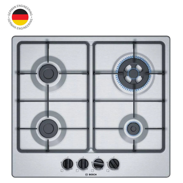 Encimera a gas inox 4Q Bosch PGH6B5B60V