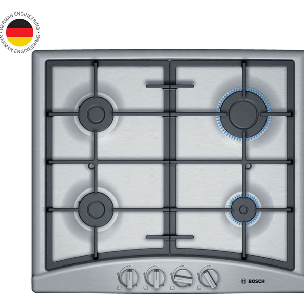 Encimera a gas 4Q Inox Bosch PGP6G5B90