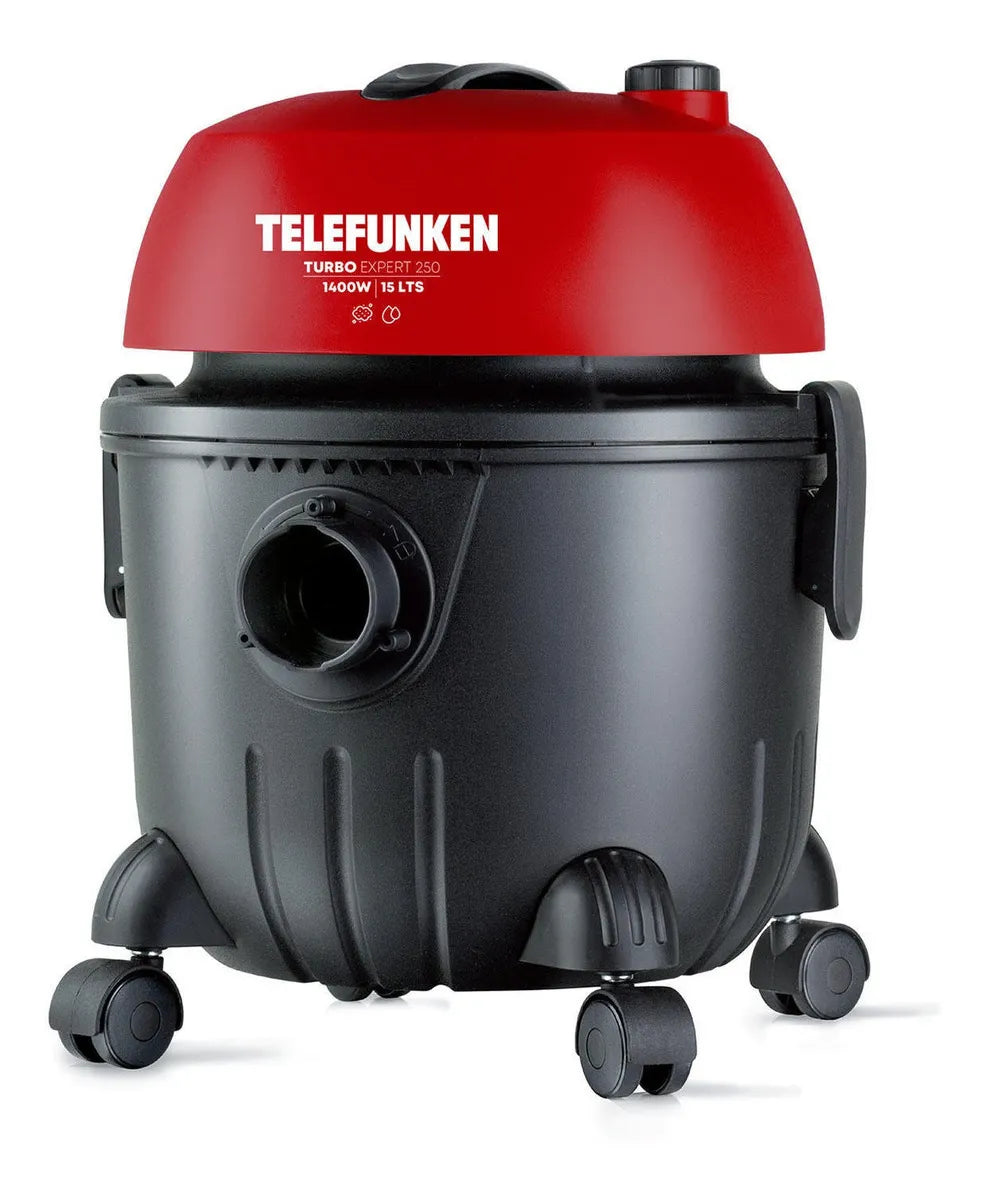 Aspiradora De Tambor Telefunken Turbo Expert 250 Color Negro