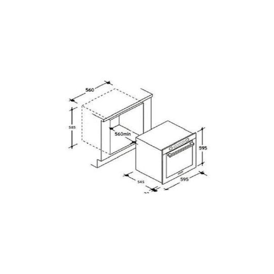 Horno Eléctrico Empotrado 65 Lt FCP602X