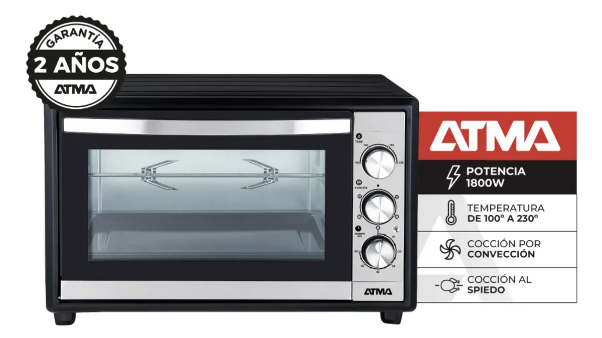Horno eléctrico 45L Atma