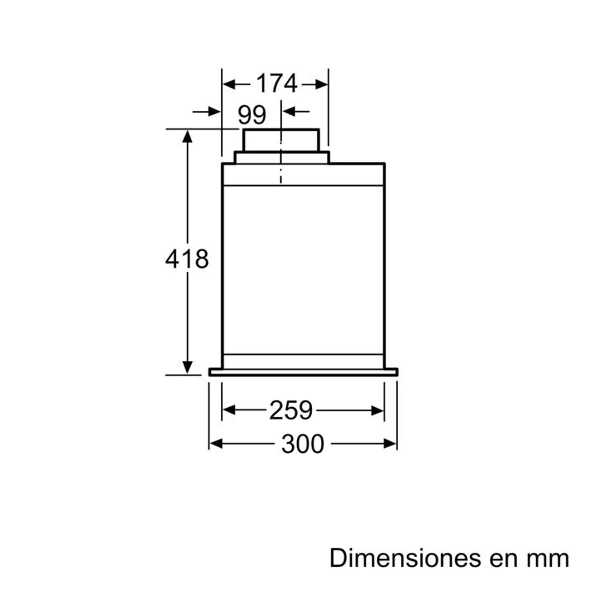 Módulo de integración 52 cm Acero inoxidable Bosch DHL585B