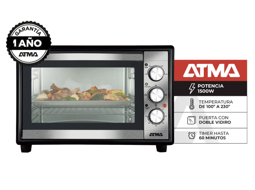 Horno eléctrico 30L Atma