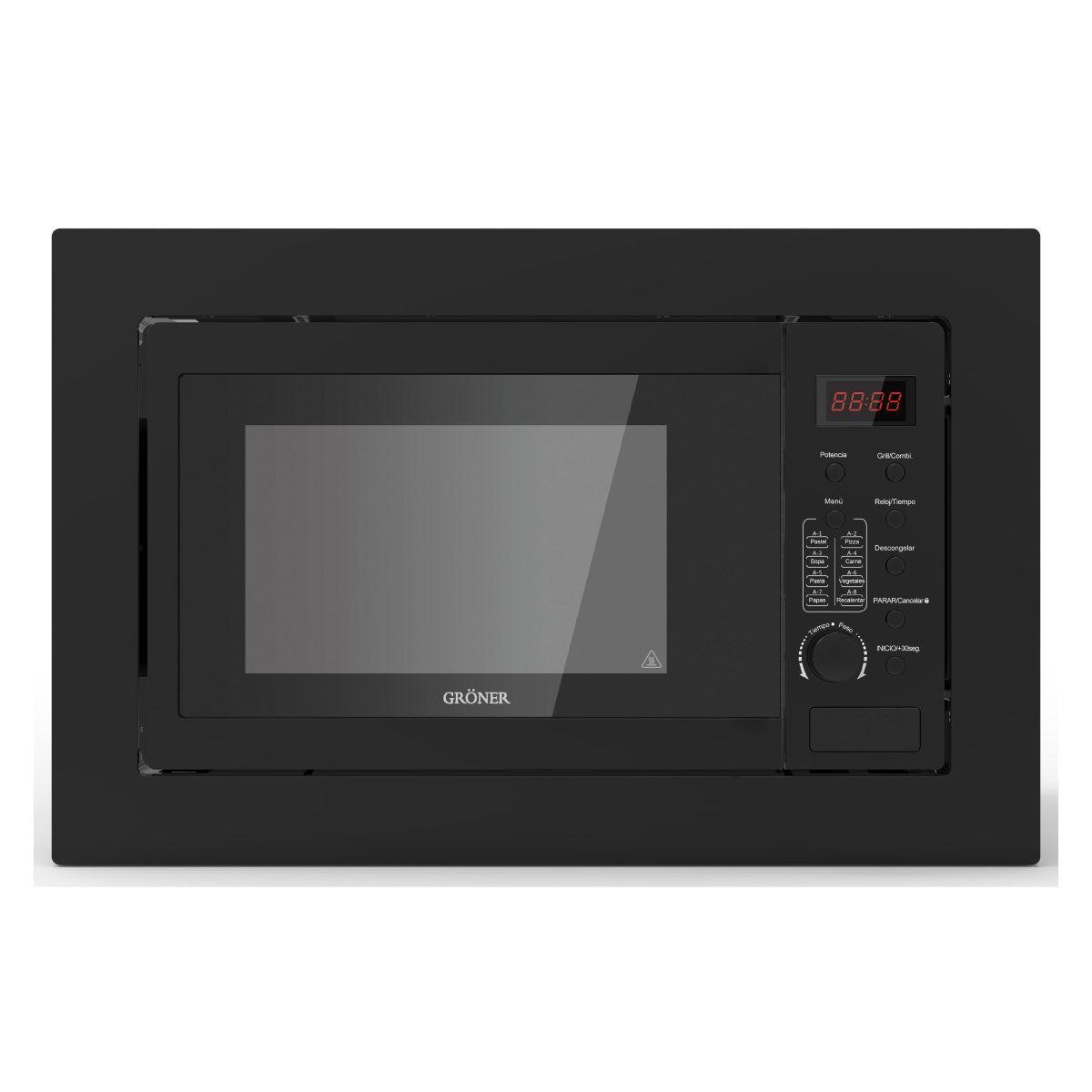 Microondas Empotrado Gröner Black Grill 25L QM25BP