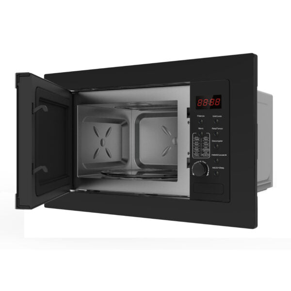 Microondas Empotrado Gröner Black Grill 25L QM25BP